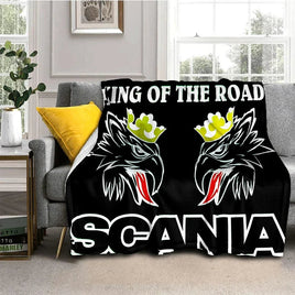 3D S-Scania Top Class Truck Cartoon Soft Blankets,Throw Blanket Comfortable Blanket for Picnic Beds Sofa Home Bedroom Lusy Store