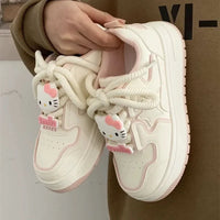 Sanrio Hello Kitty Y2K Platform Off White Sneakers for Women A
