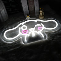 Lusy Store LLC Cinnamoroll Dimmable Led Neon Light For Wall Art Decor Game Room Bedroom Decor Holiday Gift Neon Sign