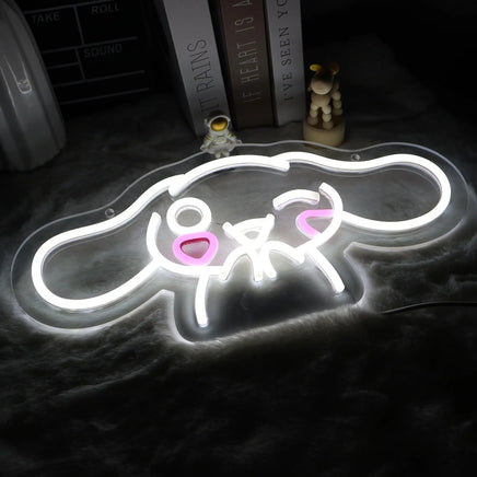 Lusy Store LLC Cinnamoroll Dimmable Led Neon Light For Wall Art Decor Game Room Bedroom Decor Holiday Gift Neon Sign