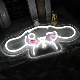 Lusy Store LLC Cinnamoroll Dimmable Led Neon Light For Wall Art Decor Game Room Bedroom Decor Holiday Gift Neon Sign