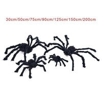 Lusy Store LLC Black Spider Halloween Decoration Haunted House Prop Indoor Outdoor Giant Decor Plush
