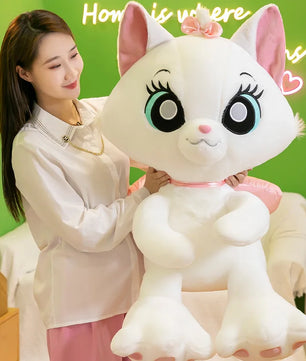 Marie Cat Kawaii Anime Cat Plush Stuffed Animal Throw Pillow Room Decoration For Couple Valentine'S Day Gift