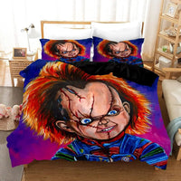 Horror Movie Halloween Duvet Cover Pillowcase 3pcs Digital Printing Comforter Set Soft Comfortable Breathable Bedding Set 10