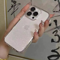 Luxury Clear Glitter Case For iPhone 16 15 14 13 12 11 Pro Max X XS Max XR 7 8 Plus Soft Transparent Silicone Cover Lusy Store