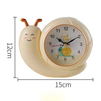 Children's Cute Alarm Clock Cartoon Snail Small Bedroom Home Wall Decor Hanging Table Clock LC04B