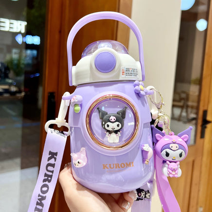 Sanrio Kuromi, Cinnamoroll 700ml Vacuum Thermos Cup - Kids School Straw Kettle