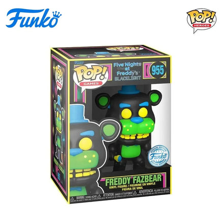 Funko POP Five Nights At Freddy's BLACKLIGHT FREDDY FAZBEAR 955 Action Figure Toys for Boys Girls Gift Collectible