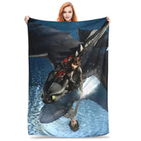 How to Train Your D-ragon Blankets Flannel Novelty Breathable Throw Blanket for Bedspread Spring Autumn 7