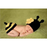 Newborn Photography Props Costume Hat Cape Set Crochet Knit Clothes Studio Photography Accessories Halloween Costumes 6