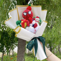 My Melody Kuromi Stuffed Animals Plush Toy With Roses Creative Bouquets Christmas Halloween Gifts 9