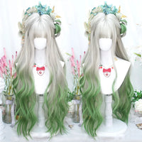 OLACARE Synthetic Super Long Curly Lolita Wig With Bangs 120cm Blonde White Pink Cute Fake Hair Women Halloween Cosplay Wigs #18
