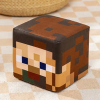 Lusy Store LLC Minecraft Steve Plush | Soft Cube Stuffed Toy | 4in/8in/12in Stuffed Animal
