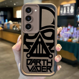 S-Star W-Wars Darth Vader Phone Case For Samsung Galaxy S25 S24 S23 S21 Ultra Plus S24 S23 S21 S20 FE A73 A55 Silicone Cover Brown B