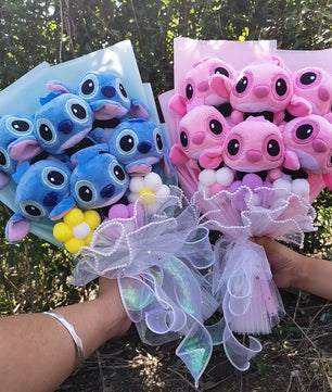 Lilo and Stitch Plush Doll Toys Rose Bouquet Stuffed Animals Party Gift