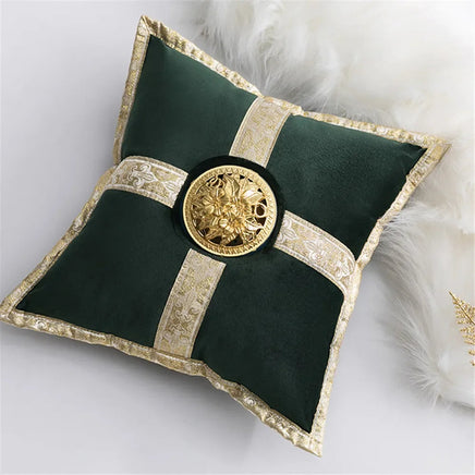 Middle East Luxury Ceramic Incense Burner Pillow Censer Holder Creative Golden Cushion Home Tea House Yoga Accessories 30x30cm Lusy Store