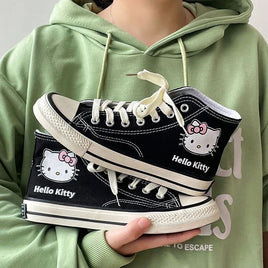 Preppy Sanrio Canvas Sneakers for Spring and Autumn