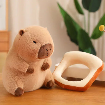 Lusy Store LLC Capybara Plush Bread Creative Stuffed Animals Cute Gift Plush