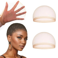 Wholesale 20 Pcs Transparent HD Wig Cap, Thin Nylon Cap for for Women Lace Front, Suitable for Parties, Weddings,Halloween 1Pack-(2pcs)