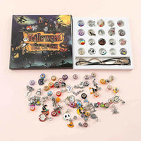 Halloween Advent Surprise Blind Box DIY Charms Beads Bracelet Disney Nightmare Before Christmas Jack Skellington Charms Pendants