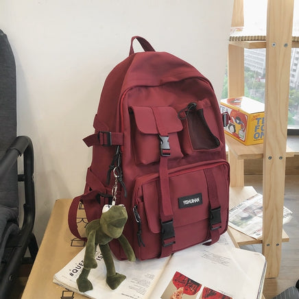 Backpacks For School Female Anti Theft Rucksack Casual Lady Travel Backpacks B111 Red