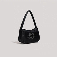 Kawaii Hello Kitty Diamond Tote Sanrio KT Handbags Dumpling Handbags Fashion Shoulder Armpit Bags Women's Satchel Backbags Gifts Hello kitty