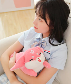 Lusy Store LLC Genshin Impact Yae Miko Fox Cosplay Plush Toy Cartoon Stuffed Animals Plushies Doll Pillow Anime Soft Gifts Plush