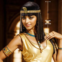 Queens of Egypt Black Wigs for Women With Snake Accessories Party Synthetic Halloween Costumes Cosplay Wigs Manufacturer