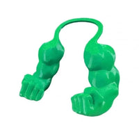 Cat Halloween Costumes 3D Printed Pet Muscle Hanging Arm Creative Cat Dog Dress-Up Prop Cats Accessory Pet Cosplay Muscle Toy Green