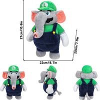 Elephant Mario Luigi Funny Soft Plush Toys Mario Bros Cute Anime Stuffed Animals Festival Gifts luigi