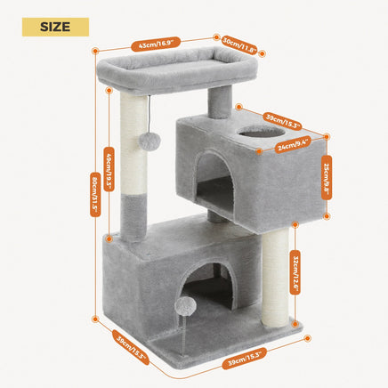 Large Cat Tree & Condo for Indoor Cats F as picture