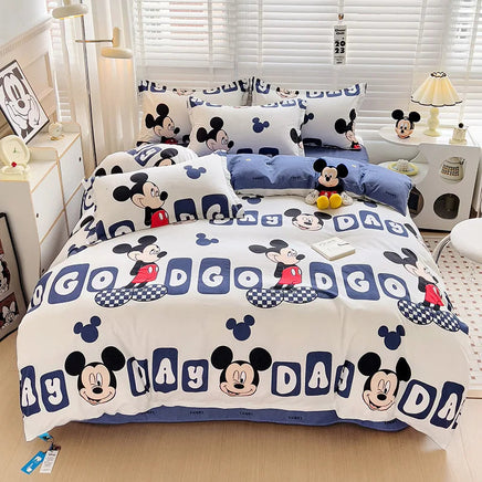 Disneys Cartoon Bed Sheets Set Stichs Mickeys Bedding Set Toys Story Duvet Cover Pillowcase Donalds Bed Sets Queen King Size 8