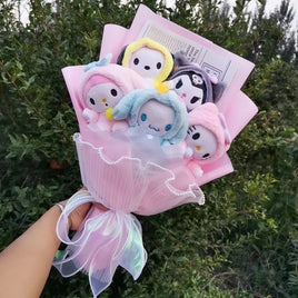 Lusy Store LLC Kuromi Plush Bouquet My Melody Cinnamoroll Hello Kitty Gifts Bouquet