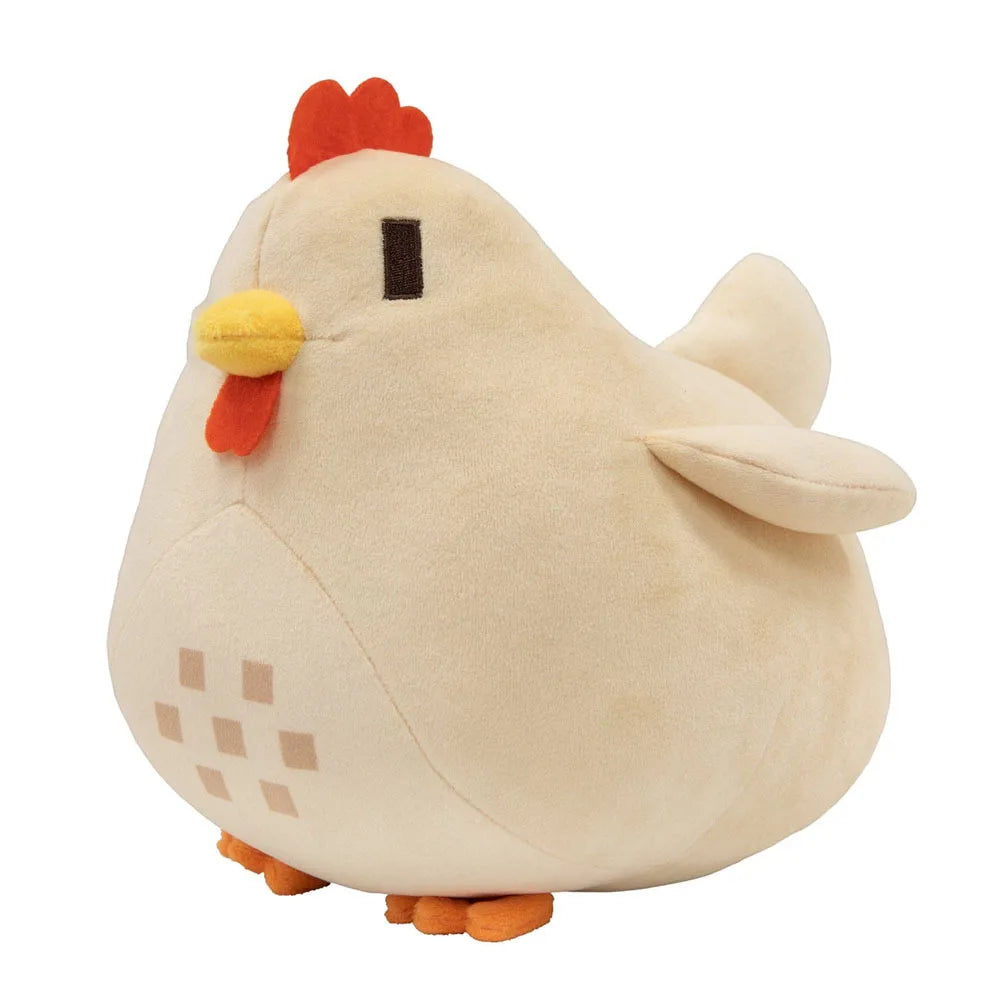 Lusy Store LLC Stardew Valley Plush Chicken Soft Stuffed Animal Kawaii Cartoon Toy Baby Companion Throw Pillow Gift Plush