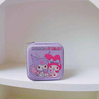 Kuromi Cinnamoroll Cartoon Jewelry Storage Box - Travel PU Organizer My Melody B