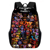Game F-five N-nights at F-freddy's Child School Backpack with Lunch Bags ,Pencil Bags ,School Bags for Boys Girls XHOO3-SB-0101-A5