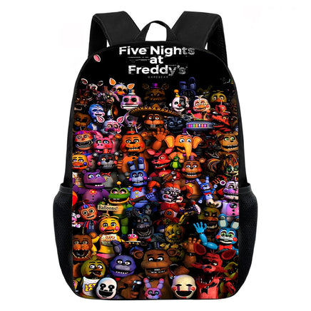 Game F-five N-nights at F-freddy's Child School Backpack with Lunch Bags ,Pencil Bags ,School Bags for Boys Girls XHOO3-SB-0101-A5