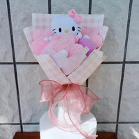 Kuromi My Melody Cinnamoroll Hello Kitty Plush Bouquet Woman Valentine's Day Girls Christmas Gifts Cartoon Bouquet-9