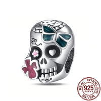 Gothic 2025 Charms 925 Sterling Silver Halloween Nightmare Skull Skeleton Beads Fit Snake Chain Bracelet Necklace DIY Jewelry OMT278