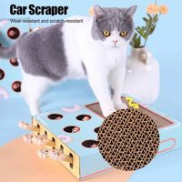 Cat Game Box Maze Interactive Educational Cat Hit Gophers Funny Cat Stick 3 in 1 Cat Toy Chase Hunt Mouse With Scratcher