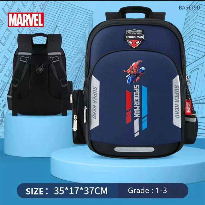 Spiderman Backpack New School Bags For Boys Primary Student Shoulder Grade 1-3 Mochilas B106
