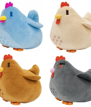 Lusy Store LLC Stardew Valley Plush Chicken Soft Stuffed Animal Kawaii Cartoon Toy Baby Companion Throw Pillow Gift Plush