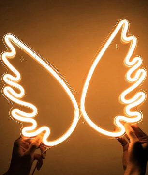 Neon Signs USB with Switch Hamburger LED Neon Lights Wall Art Decoration Wing Hanging Sign Bar Room Decor Party Night Lamp