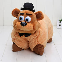 Lusy Store 43cm Freddy Purple Rabbit Red Foxy Yellow Duck Plush Pillow Freddy Fazbear Plush Stuffed Toys for Home Supplies Pillow 