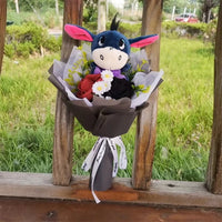 Lusy Store LLC Winnie the Pooh Tigger Piglet Eeyore Plush Creative Gifts Girlfriend Valentine Day Bouquet