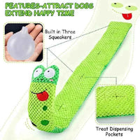 Interactive Snail Dog Toy, Squeaky Sound & Indestructible Plush, Foldable Puzzle Feeder for Chew Resistant Dogs