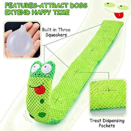 Interactive Snail Dog Toy, Squeaky Sound & Indestructible Plush, Foldable Puzzle Feeder for Chew Resistant Dogs