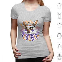 Lolbit T Shirt Cotton Men Women DIY Print Fnaf Lolbit Game Horror Five Nights At Video Game Fnaf Lolbit Animatronic Cute