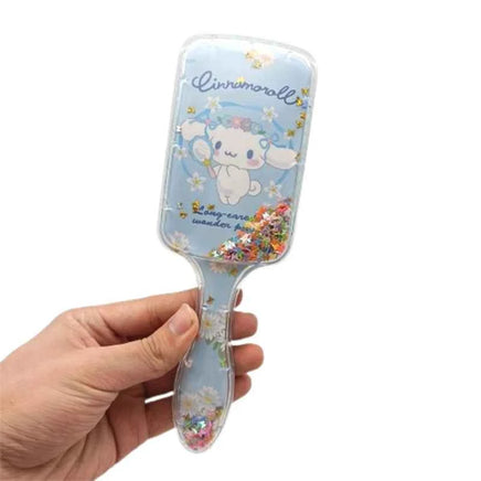 Cartoon Sanrio Air Cushion Comb Kuromi Cinnamoroll MyMelody Anime Girl Kawaii Comb Cartoon Square Massage Comb Accessories style 4