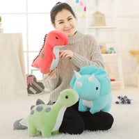 Lusy Store LLC Triceratops Dinosaur Stuffed Toy &ndash; Soft Plush Animal &ndash; 11.8/19.7in &ndash; Lusy Store Stuffed Animal